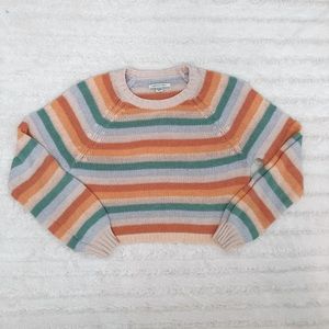 🌕🌷Rainbow American Eagle Cropped Sweater XS🌷🌕